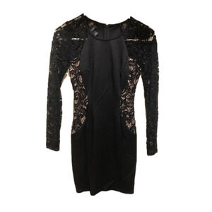 NWOT. BCX mini dress. 0. Black and cream.